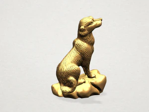chinese horoscope of dog 3D Print Model
