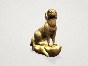 chinese horoscope of dog 3D Print Model