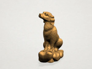 chinese horoscope of dog 3D Print Model