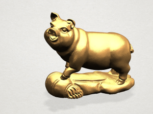 chinese horoscope of pig 3D Print Model