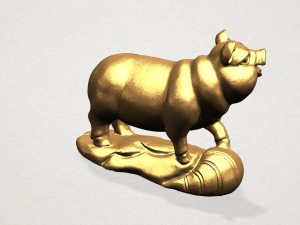chinese horoscope of pig 3Dプリントモデル