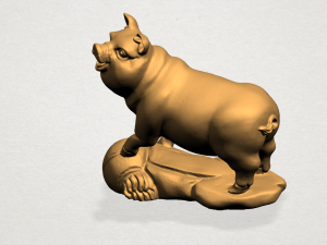 chinese horoscope of pig 3Dプリントモデル