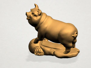 chinese horoscope of pig 3D Print Model