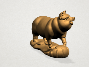 chinese horoscope of pig 3Dプリントモデル