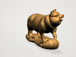 chinese horoscope of pig 3D Print Model