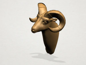 głowa kozy Model do druku 3D
