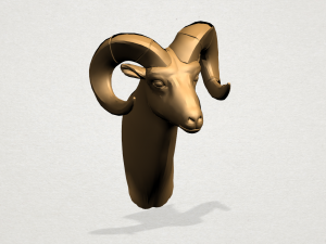 goat head 3D 프린트 모델