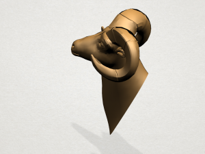 goat head 3D 프린트 모델