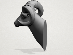 goat head 3D 프린트 모델