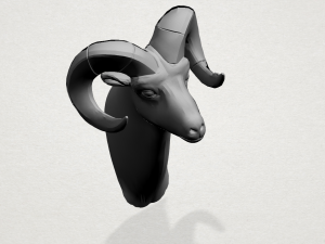 goat head 3D 프린트 모델