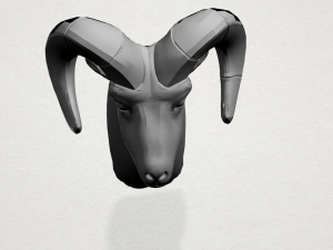 goat head 3D 프린트 모델