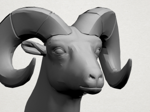 goat head 3D 프린트 모델