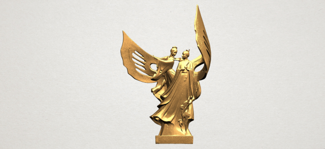 angel and devil Model Cetak 3D .c4d .max .obj .3ds .fbx .stl .blend 