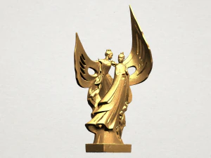 देवदूत और शैतान 3D प्रिंट मॉडल