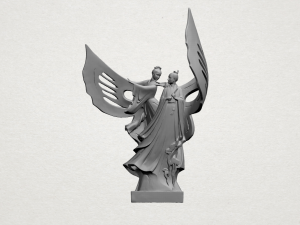 angel and devil Model Cetak 3D