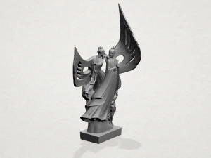 देवदूत और शैतान 3D प्रिंट मॉडल