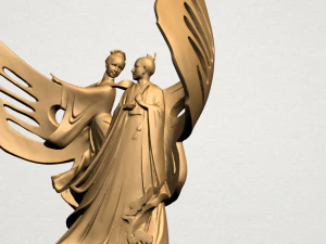 देवदूत और शैतान 3D प्रिंट मॉडल