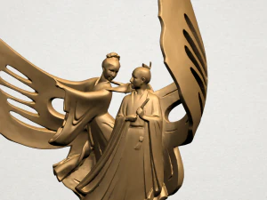 देवदूत और शैतान 3D प्रिंट मॉडल