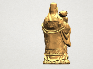 chinese god of fortune - fook xing 3Dプリントモデル