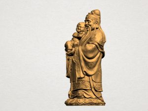 chinese god of fortune - fook xing 3Dプリントモデル