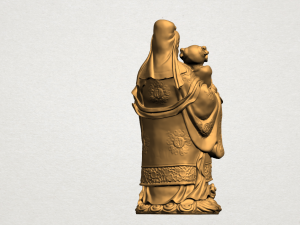 chinese god of fortune - fook xing 3Dプリントモデル