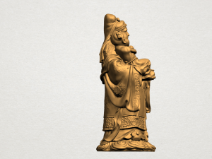 chinese god of fortune - fook xing 3Dプリントモデル