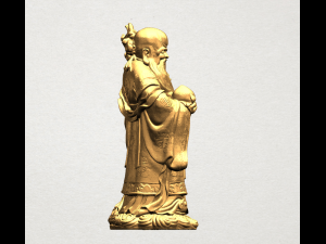 chinese god of longevity - sau xing 3Dプリントモデル