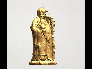 chinese god of longevity - sau xing 3Dプリントモデル