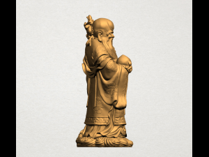 chinese god of longevity - sau xing 3Dプリントモデル