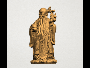 chinese god of longevity - sau xing 3Dプリントモデル