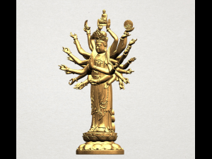 avalokitesvara bodhisattva - multi hand 3D Baskı Modeli