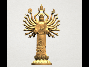 avalokitesvara bodhisattva - multi hand 3D Baskı Modeli