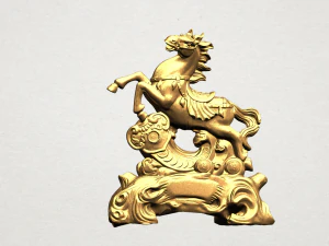 馬02 3Dプリントモデル