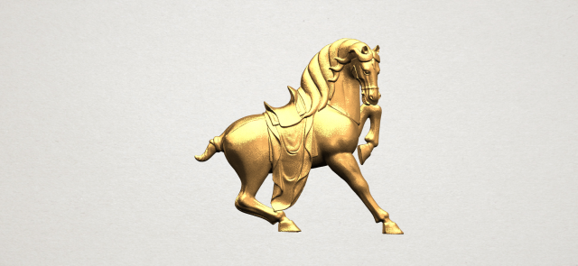 horse 03 3Dプリントモデル .c4d .max .obj .3ds .fbx .stl .blend 