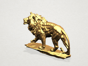 lion 02 Modèles 3D en vedette