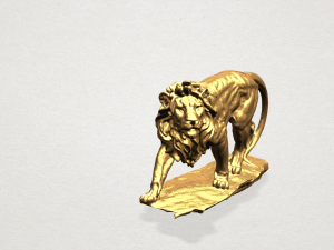 lion 02 Modèles 3D en vedette