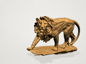 lion 02 Modèles 3D en vedette