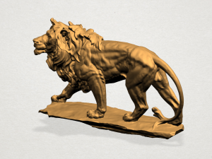 lion 02 Modèles 3D en vedette