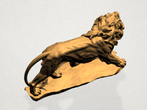 lion 02 Modèles 3D en vedette
