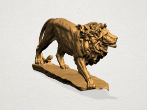 lion 02 Modèles 3D en vedette