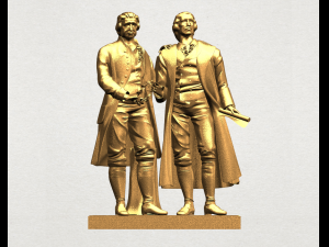 goethe schiller 3Dプリントモデル