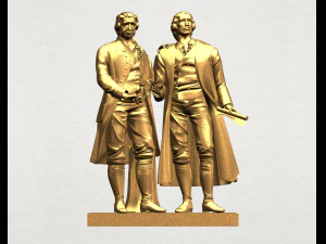 Goethe Schiller 3D Baskı Modeli