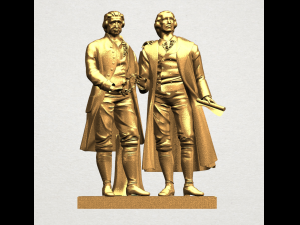 goethe schiller 3Dプリントモデル