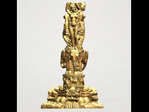 thai elephant tower 3D-printmodel