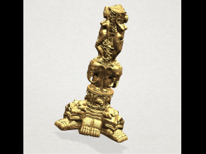 thai elephant tower 3D-printmodel