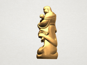 metteyya buddha 04 3Dプリントモデル