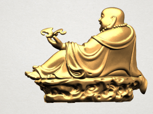 metteyya buddha 06 3Dプリントモデル