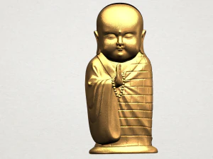 peque&ntilde;o monje Modelo de impresión 3D