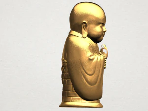 little monk 3D Print Model