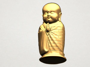 little monk 3D Print Model
